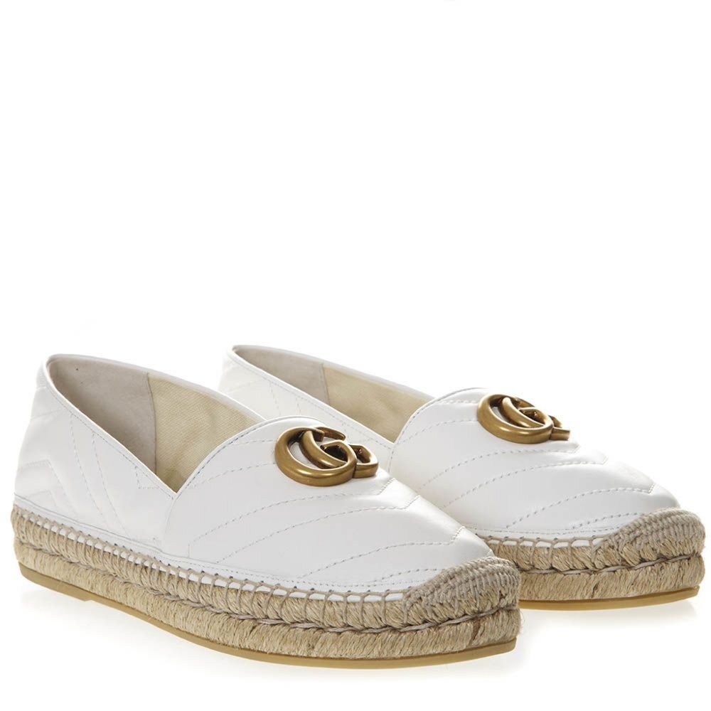 Gucci Nappa Charlotte Marmont Espadrilles - Picture 1 of 11